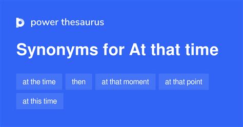 at that time synonym|at the time thesaurus.
